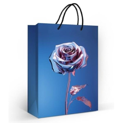 Пакет подарочный 22х31см ламинированный 'Металлическая роза'