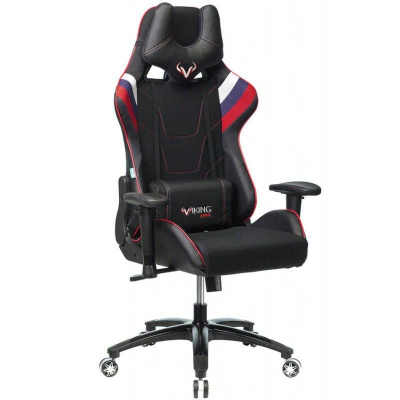 Кресло игровое Zombie Viking- 4 Aero 2 подушки искусственная кожа/ткань Rus черное