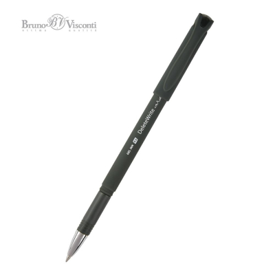 Ручка гелевая стираемая BrunoVisconti® 0.5мм 'DeleteWrite' черный Soft Touch корпус 'Verde' синяя