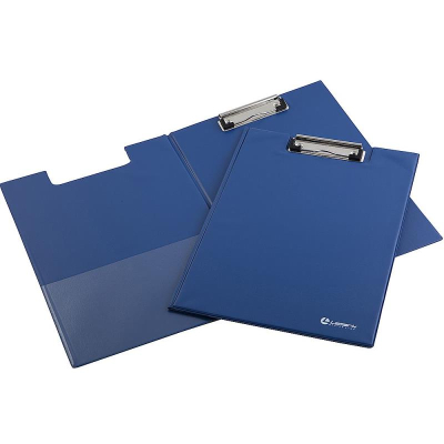 Клипборд с обложкой A4 Lamark с внутренним карманом PVC синий