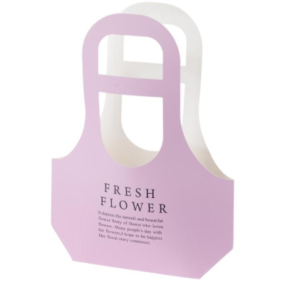 Пакет подарочный для цветов 25х9х32см 'Fresh Flowers' сиреневый