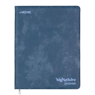Дневник универсальный deVENTE твердая обложка текстурная искусственная кожа 'sigNATURE' Сумеречно синий