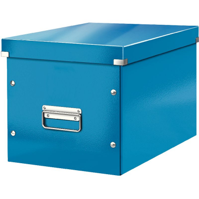 Короб архивный ламинированный картон Leitz Click-n-Store 32х36х31см сборный WOW голубой