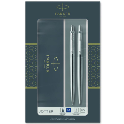 Набор ручка шариковая +автоматический карандаш Parker Jotter Stainless Steel CT