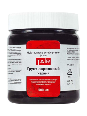 Грунт акриловый Таир черный  500мл