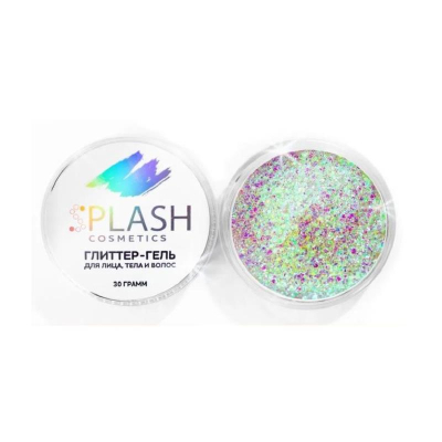 Гель для лица, тела и волос SPLASH с блестками  30гр 'Бриллиантовый зеленый'