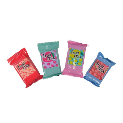 Ластик каучуковый для карандаша BrunoVisconti® 'HappyGraphix' 35х60х10мм 'Мармеладки' ассорти