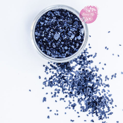 Блестки пищевые Sweety Kit синий темный 3-5мм 4г