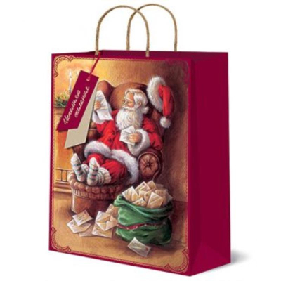 Пакет подарочный Лакарт Lux 26x36х16см