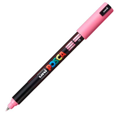 Маркер декоративный Uni Posca 0.7мм&nbsp;&nbsp;игольчатый наконечник розовый (13)
