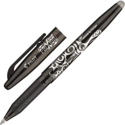 Ручка гелевая стираемая Pilot 0.7мм Frixion черная