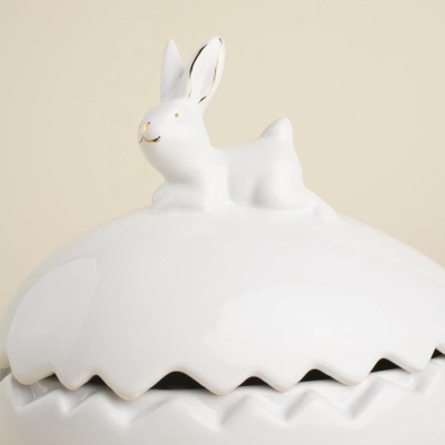 Конфетница SL Home 'Кролик' 450мл керамическая