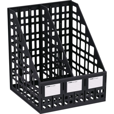 Накопитель вертикальный СТАММ&nbsp;&nbsp;2 отдела 240мм сборный черный