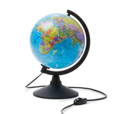 Глобус Земли настольный Globen  21см политическая карта Классик с подсветкой