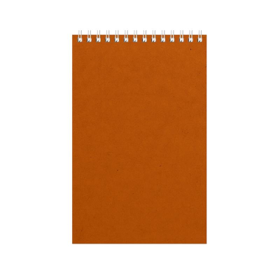 Блокнот A5  60л клетка на гребне Альт® картонная обложка 'Office' оранжевый