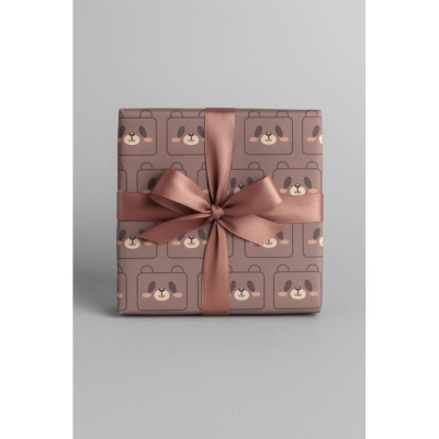 Бумага упаковочная&nbsp;&nbsp;50х70см крафтовая ILikeGift 'Медвежонок' коричневая