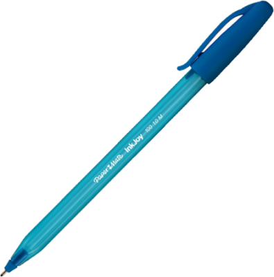 Ручка шариковая Paper Mate 1.0мм InkJoy-100 M трехгранный корпус одноразовая голубая