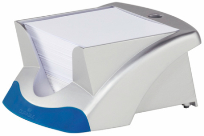 Куб для записей в боксе белый&nbsp;&nbsp;9.0х9.0х5.0см Durable Note Box Vegas серебристо-синий бокс