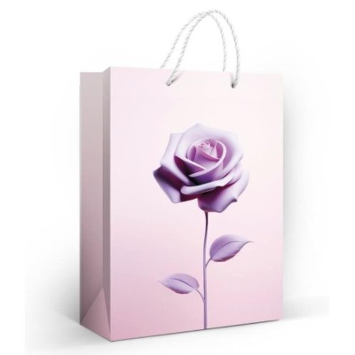 Пакет подарочный 22х31см ламинированный 'Пурпурные розы'