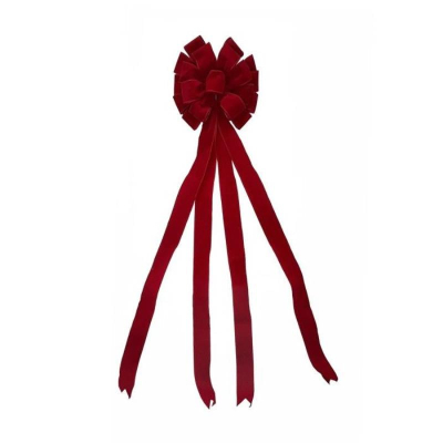 Бант 28х95см текстиль красный