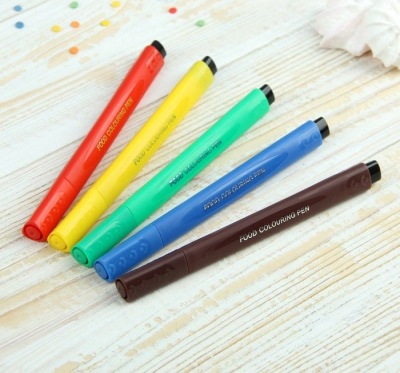 Маркеры пищевые 5цв в упаковке