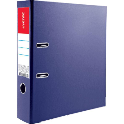 Папка файл A4&nbsp;&nbsp;75мм deVENTE двустороний PVC разобранная синяя