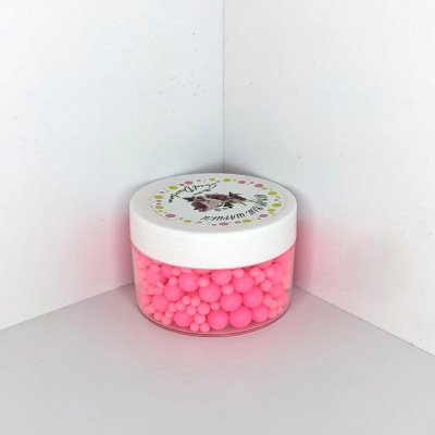 Посыпка Sweetdeserts рисовые шарики неоновые розовые  50г
