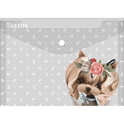 Папка-конверт на кнопке A4 deVENTE пластиковая 150мк с фотопечатью 'The Princes'