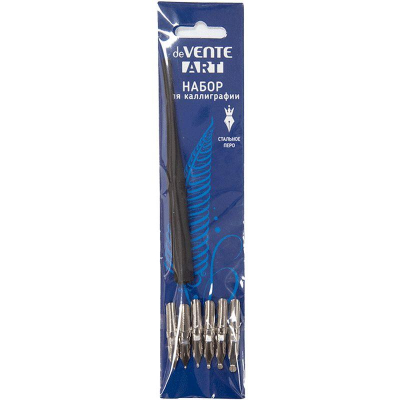 Держатель пера для каллиграфии и черчения прямой deVENTE 'Art' +6 перьев 0.5-4.0мм
