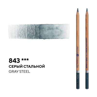 Карандаш акварельный художественный Белые ночи серый стальной (843)