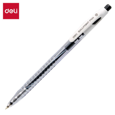 Ручка шариковая автоматическая Deli 0.5мм черная