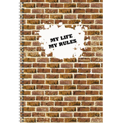 Тетрадь A4&nbsp;&nbsp;60л клетка на гребне Listoff® картонная обложка 'Simple things. Дизайн 3'