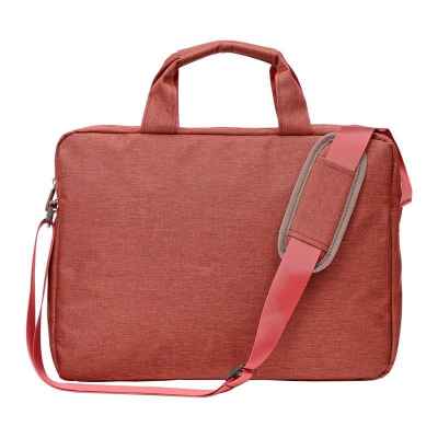 Сумка для ноутбука Lamark 15.6" с ручками и ремнем 40х29х6см полиэстер бордовая