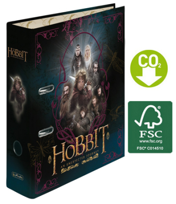 Папка файл A4  80мм Herlitz Hobbit and friends 