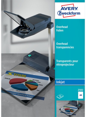 Пленка OHP A4 для струйных принтеров 110мк  50л Avery-Zweckform