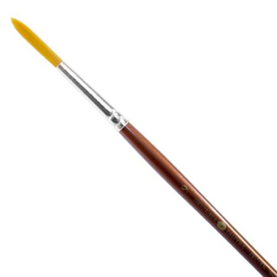 Кисть синтетика круглая Decola № 9 (4.5мм) ручка 15см
