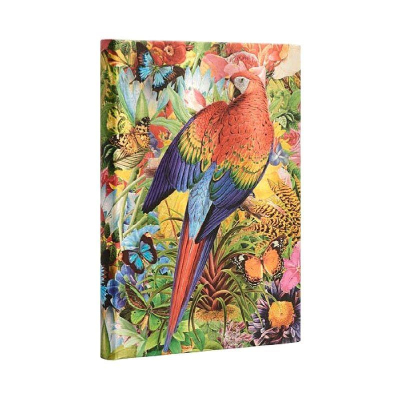 Записная книжка A4-  72л линейка Paperblanks Tropical Garden Ultra ляссе на резиновой застежке