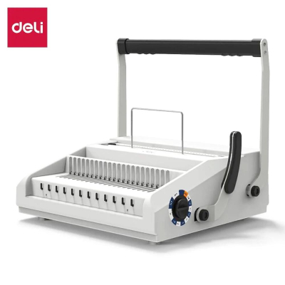 Переплетчик универсальный металлической/пластиковой пружиной 20/140-280л Deli @Office