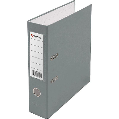 Папка файл A4&nbsp;&nbsp;75мм Lamark PP серая