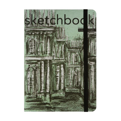 Блокнот для набросков BrunoVisconti® Sketchbook 18х25см 110г  80л черная бумага твердый переплет на резинке 4 вида