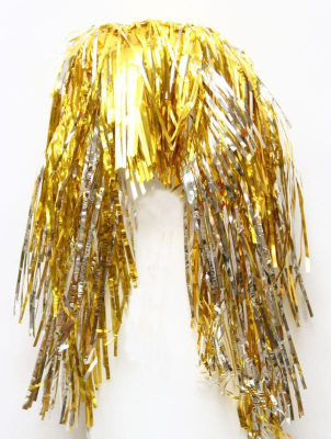 Карнавальный парик золотой 35см