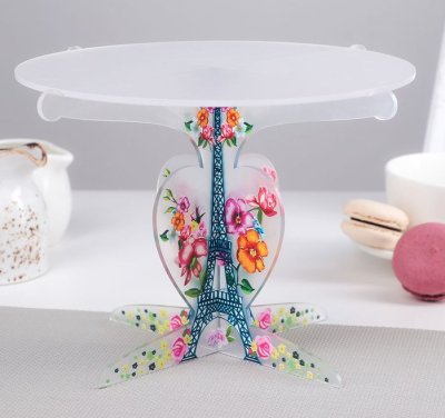 Подставка для кондитерских изделий пластиковая 'Париж' 25.5x20см