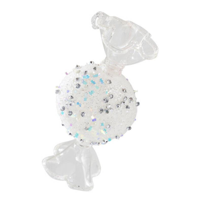 Конфета 5х2.5х10.5см 'Снежок' искристая стекло