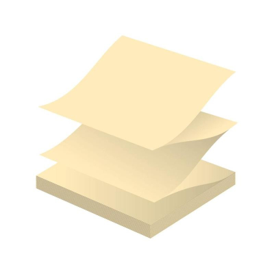 Липкий Z-блок 76х76мм Attache 100л желтый