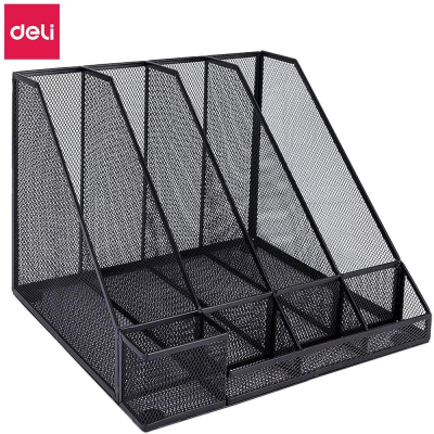 Бюро-органайзер Deli&nbsp;&nbsp;8 отделений 31х30х25см металлический сетчатый черный