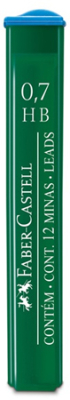 Грифель 0.7мм HB Faber-Castell Polymer 12шт