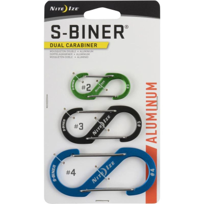 Карабин алюминиевый Nite Ize S-Biner® Dual Carabiner набор&nbsp;&nbsp;2 3 4