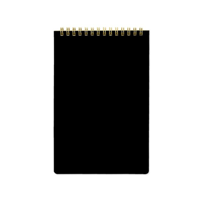 Блокнот A5  60л линейка на гребне BrunoVisconti® тонированный блок картонная обложка 'Pragmatic' черный