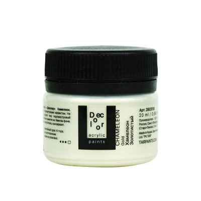 Краска акриловая декоративная Деколор Хамелеон золотистый  20мл
