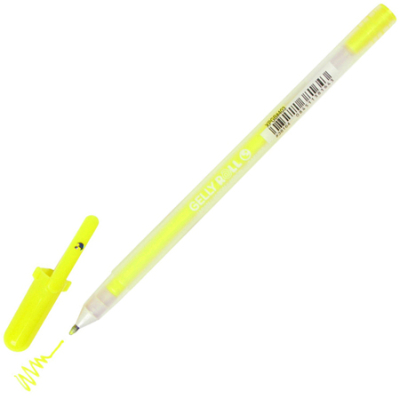 Ручка гелевая Sakura 1.0мм Gelly Roll Moonlight флуоресцентная желтая
